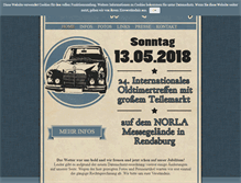 Tablet Screenshot of oldtimertreffen-rendsburg.de